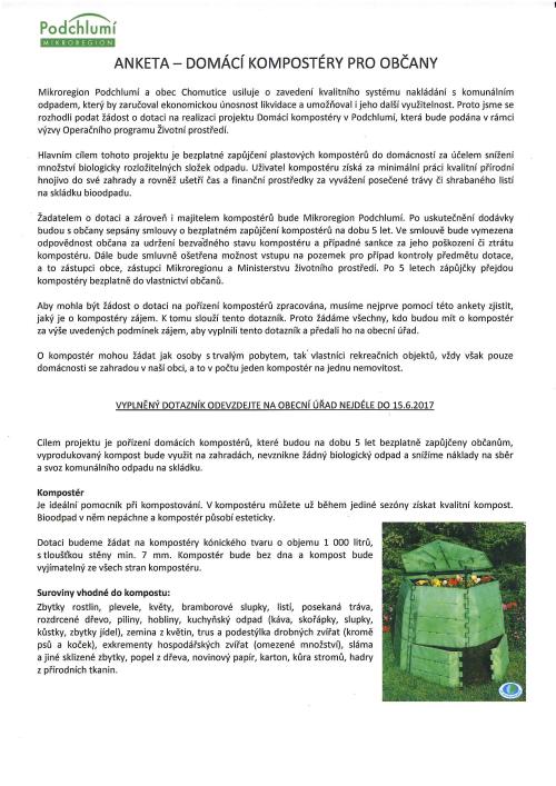 Anketa - Domácí kompostéry pro občany